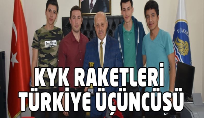 KYK RAKETLERİ TÜRKİYE ÜÇÜNCÜSÜ