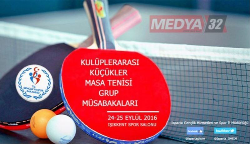 Masa Tenisi grup müsabakaları Isparta’da