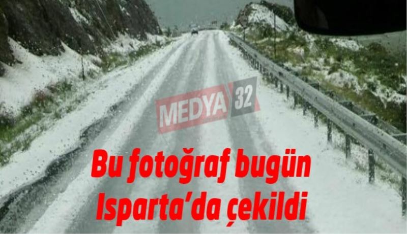 Mayıs ayında bembeyaz yol!