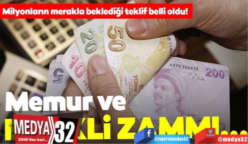 Memur ve emekli zammında detaylar belli oldu…