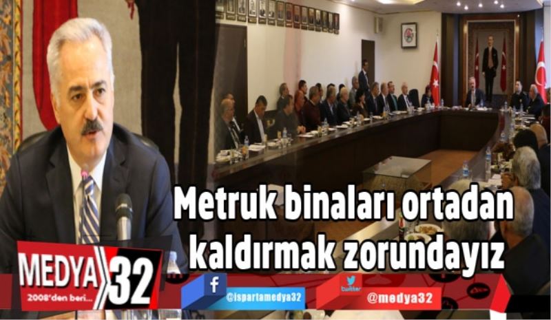 Metruk binaları ortadan kaldırmak zorundayız