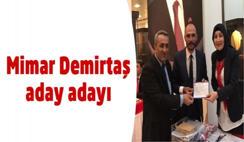 Mimar Demirtaş aday adayı