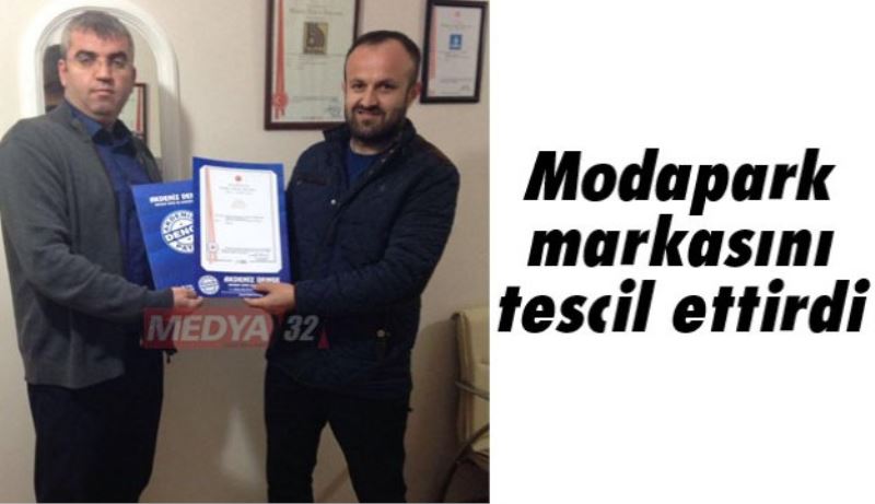 Modapark markasını tescil ettirdi