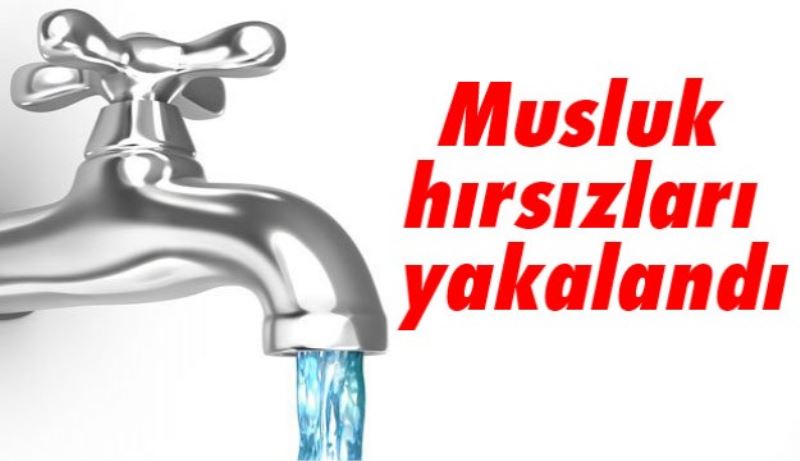 Musluk hırsızları yakalandı