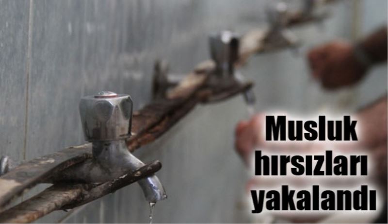 Musluk hırsızları yakalandı