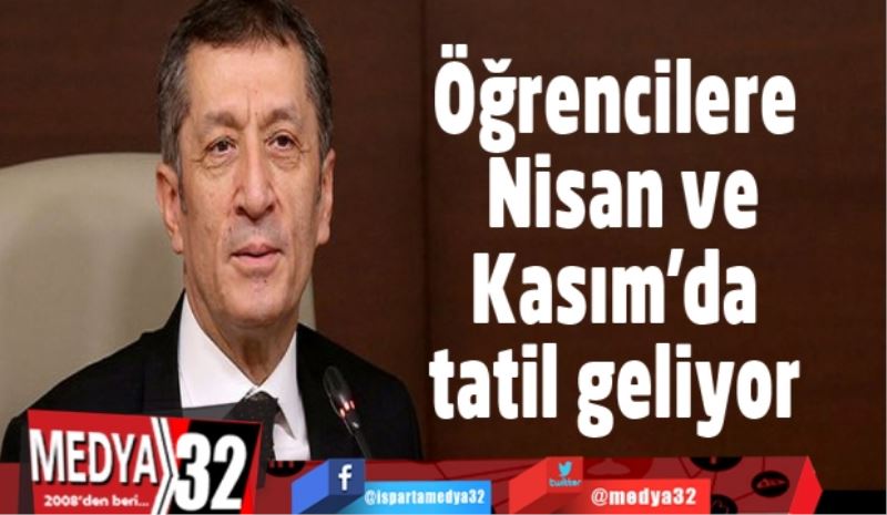 Öğrencilere Nisan ve Kasım