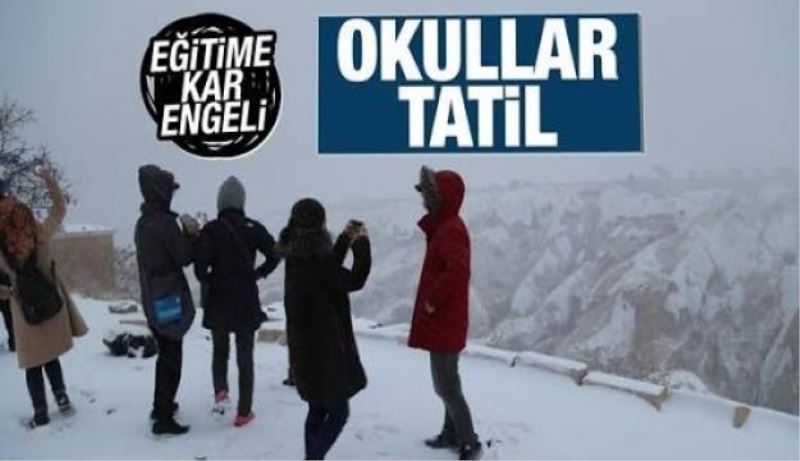 Okullara kar tatili