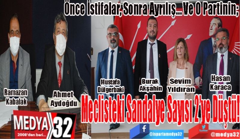 Önce İstifalar, Sonra Ayrılış… Ve O Partinin; 
Meclisteki 
Sandalye Sayısı 
2’ye Düştü!
