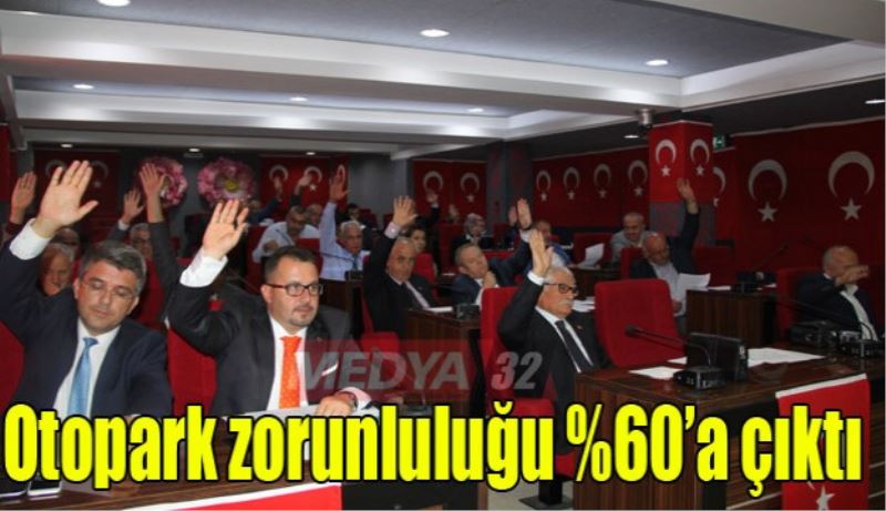 Otopark zorunluluğu %60’a çıktı 