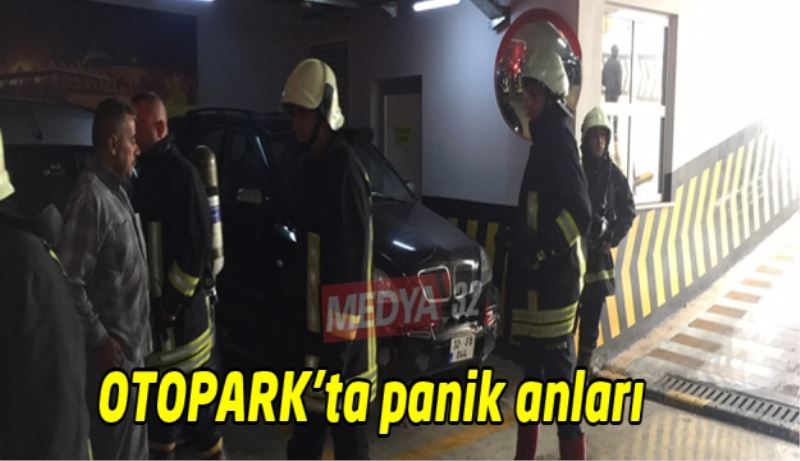 Otoparkta panik anları