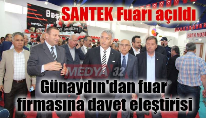 SANTEK Fuarı açıldı/Günaydın