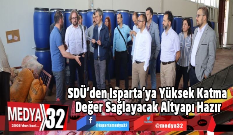 SDÜ’den Isparta’ya Yüksek Katma Değer Sağlayacak Altyapı Hazır
