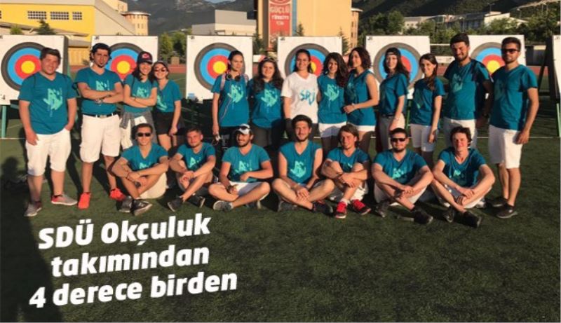 SDÜ Okçuluk takımından 4 derece birden 