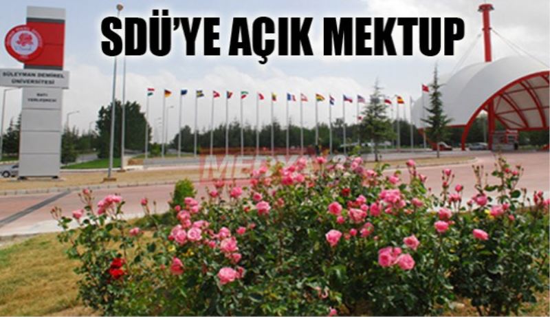 SDÜ’ye Açık Mektup