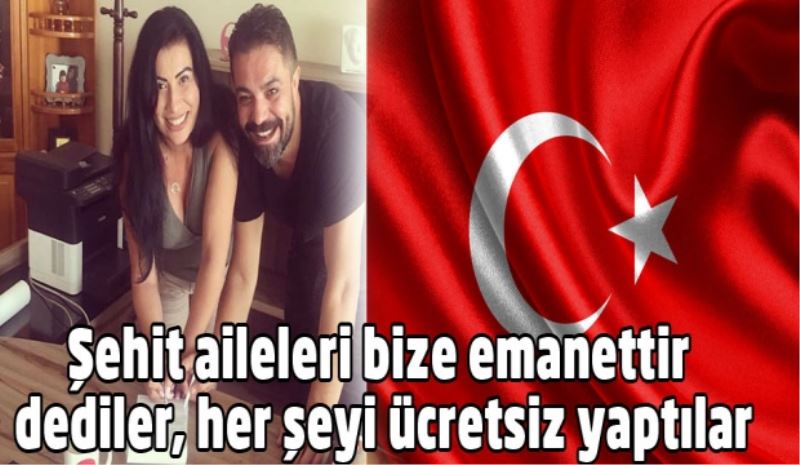 Şehit ailelerine ücretsiz düğün organizasyonu