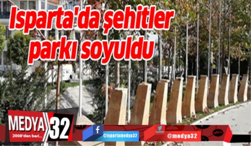 Şehitler Parkı soyuldu