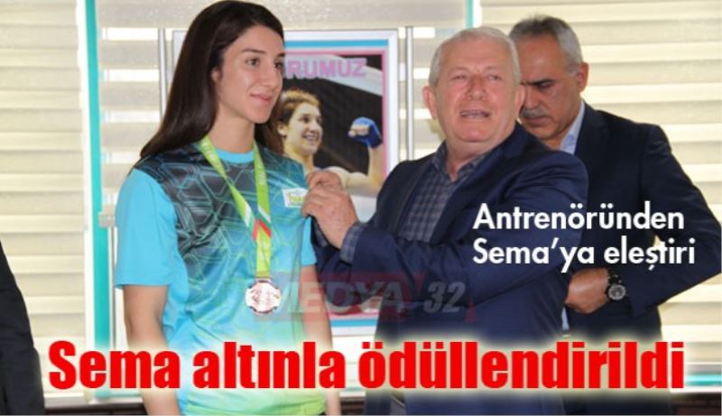 Sema altınla ödüllendirildi