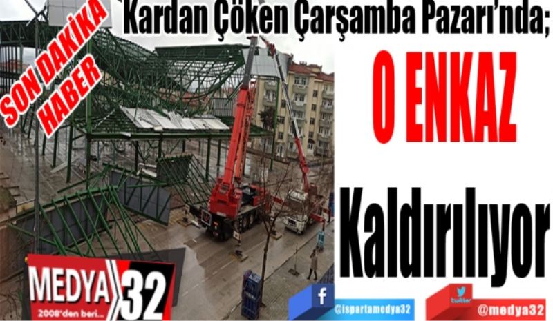 SON DAKİKA
HABER
Kardan Çöken Çarşamba Pazarı’nda; 
O Enkaz
Kaldırılıyor 
