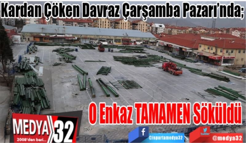 SON DAKİKA HABER
Kardan Çöken Davraz Çarşamba Pazarı’nda; 
O Enkaz 
TAMAMEN
Kaldırıldı!
