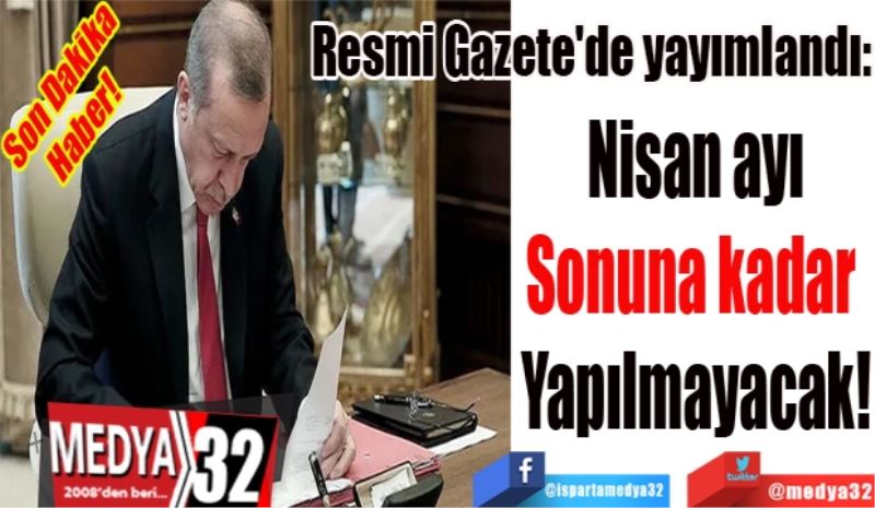 Son Dakika
Haber! 
Resmi Gazete