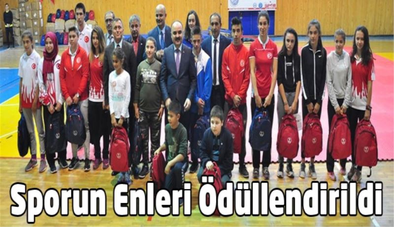 Sporun enleri ödüllendirildi