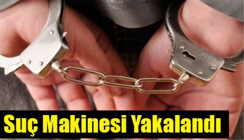 Suç makinesi yakalandı 