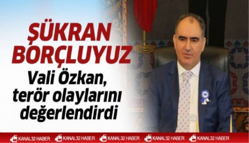 Şükran borçluyuz