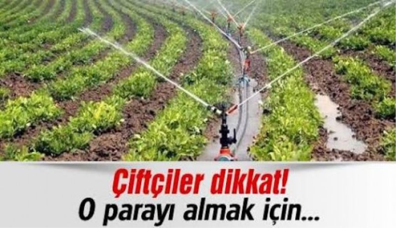 Sulama borcu olana destek yok