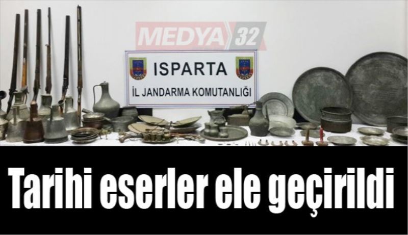 Tarihi eserler ele geçirildi