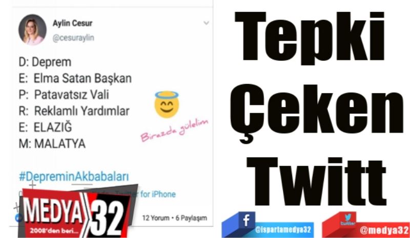 Tepki 
Çeken
Twitt
