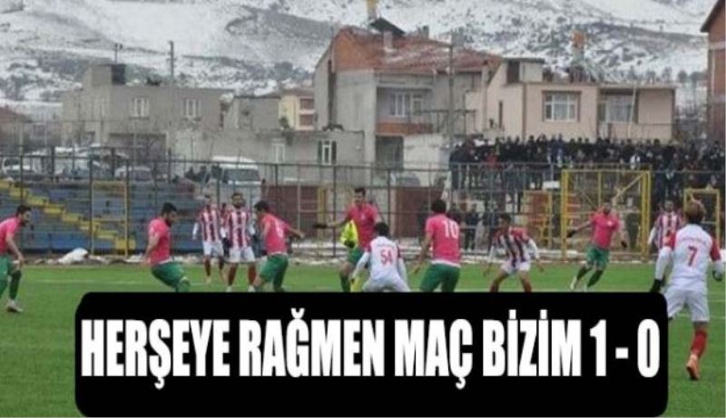 Tüm baskılara rağmen Davrazspor galip geldi 