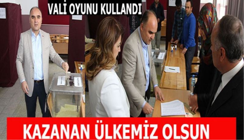 Vali Günaydın oyunu kullandı