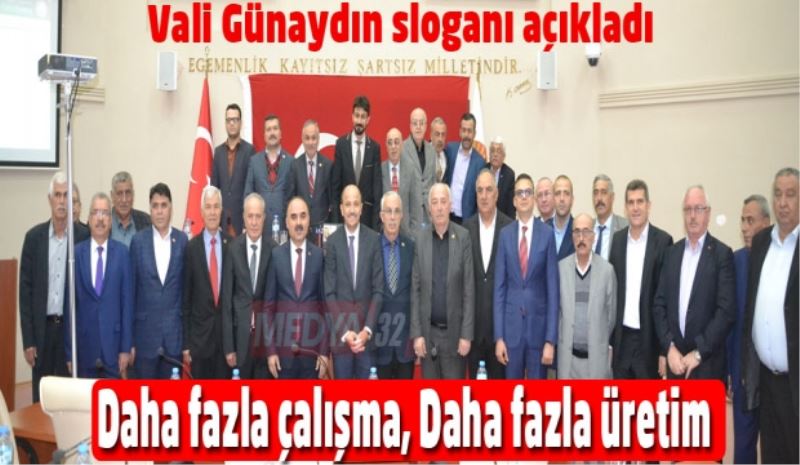 Vali Günaydın sloganı açıkladı