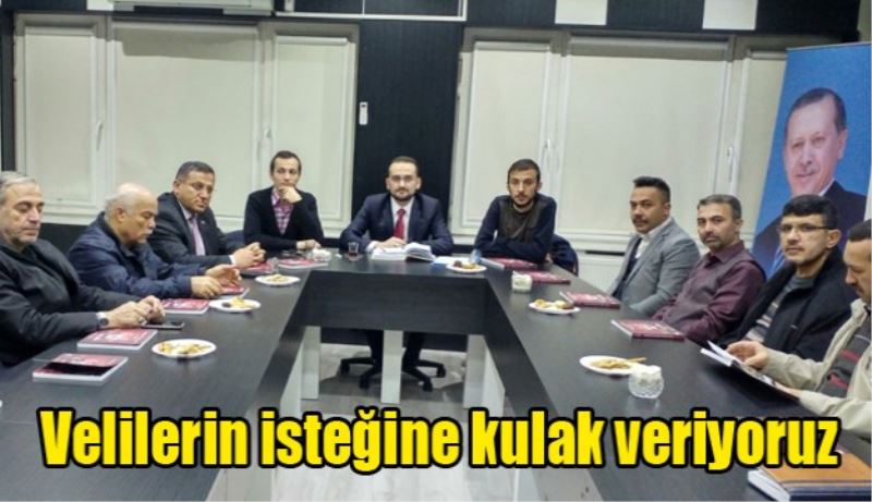 “Velilerin isteğine kulak veriyoruz” 