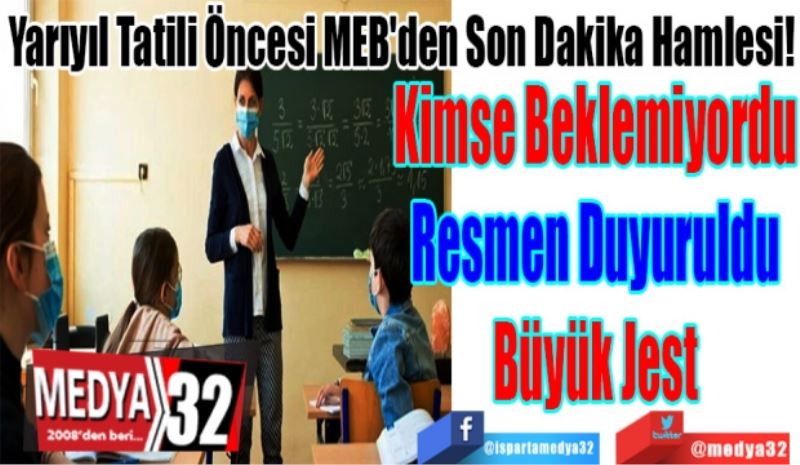 Yarıyıl Tatili Öncesi MEB
