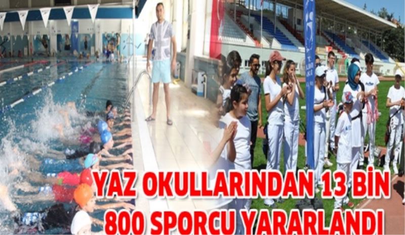 Yaz spor okullarından 13 bin sporcu yararlandı