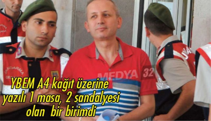 YBEM A4 kağıt üzerine yazılı 1 masa, 2 sandalyesi olan  bir birimdi
