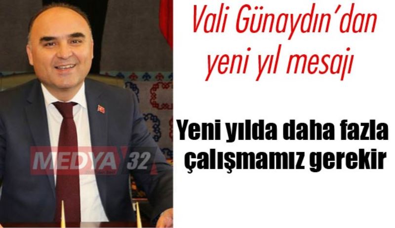 Yeni yılda daha fazla çalışmamız gerekir
