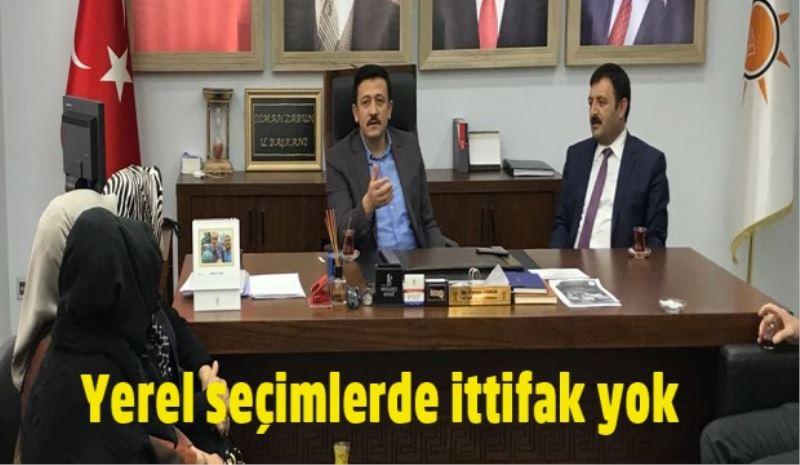 Yerel seçimlerde ittifak yok