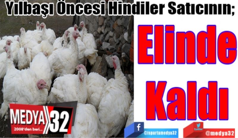 Yılbaşı Öncesi Hindiler Satıcının; 
Elinde
Kaldı 
