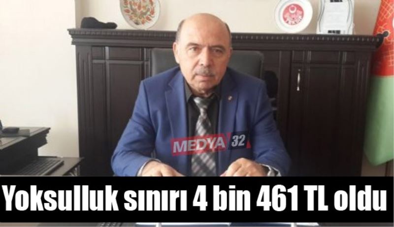 Yoksulluk sınırı 4 bin 461 TL oldu 
