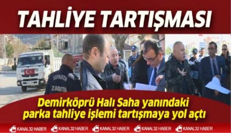 Zabıta ile işletmeci arasında tartışma çıktı